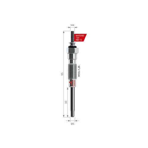Glow plug for - for, toyota