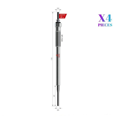 Glow plugs fits toyota - 4x,