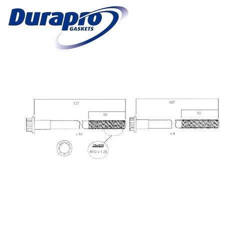 Head bolt set - head,