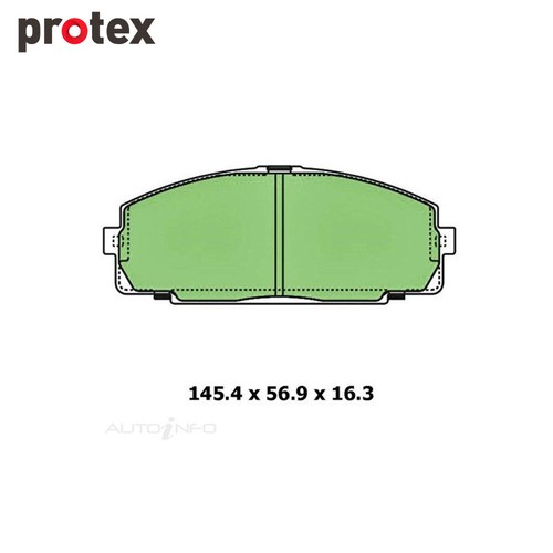 Front brake pad set for - front,